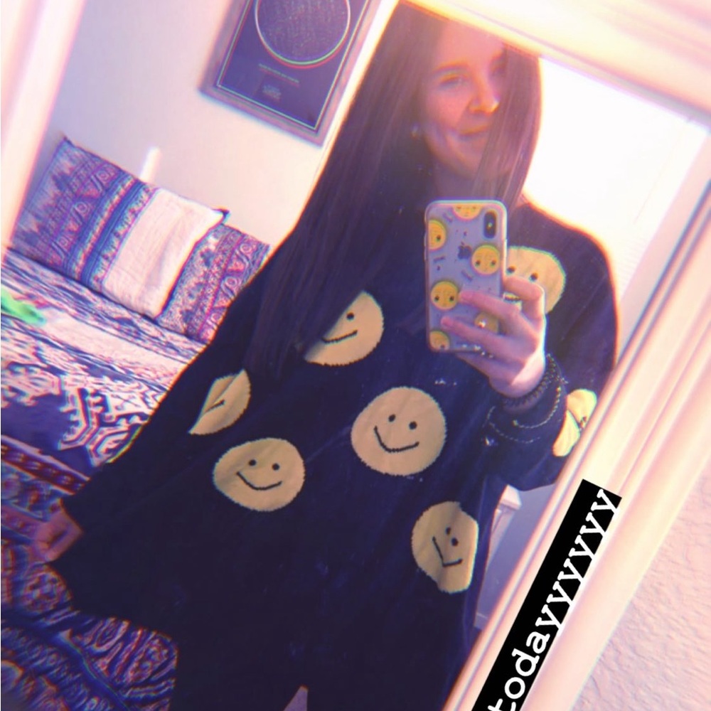 Oversized Smiley Sweater